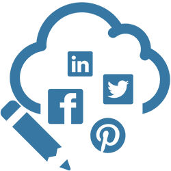 Social Media Blue png Logo