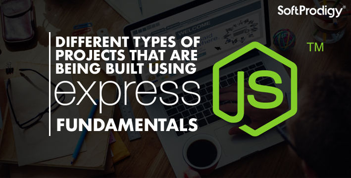 Different types of projects that are being built using Express.JS fundamentals